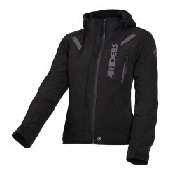 4Riders Alice Pro Korumalı Softshell Kadın Motosiklet Montu Siyah - 3