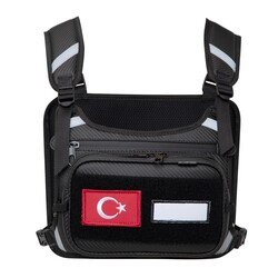 4Riders Carbon Series Göğüs Çantalı Reflektif Yelek - 4Riders