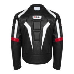 4Riders Circuit Dana Derisi Korumalı Motosiklet Montu Siyah / Beyaz - 4Riders (1)