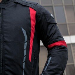 4Riders Gama CE Sertifikalı Korumalı Motosiklet Montu Kırmızı - 9