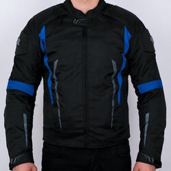 4Riders Gama CE Sertifikalı Korumalı Motosiklet Montu Mavi - 2