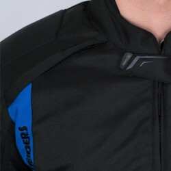 4Riders Gama CE Sertifikalı Korumalı Motosiklet Montu Mavi - 6