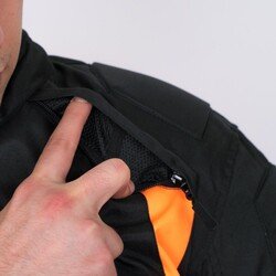 4Riders Gama CE Sertifikalı Korumalı Motosiklet Montu Oranj - 6