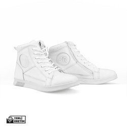 4Riders Joker Motorcu Botu Beyaz / Beyaz - 4Riders