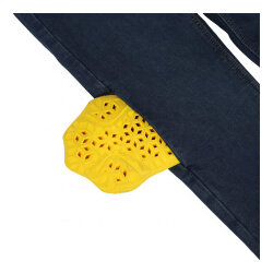 4Riders Patrol Cordura Denim Korumalı Motosiklet Kot Pantolonu Mavi - 8