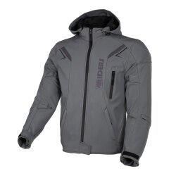 4Riders Rex Pro Korumalı Softshell Motosiklet Montu Gri - 4Riders