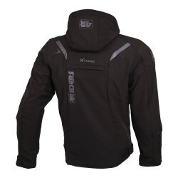 4Riders Rex Pro Korumalı Softshell Motosiklet Montu Siyah - 4Riders (1)