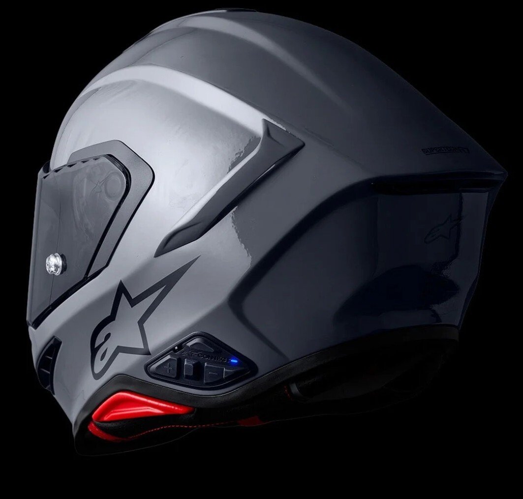 Alpinestars S-R7 kask ve entegre A-Connect iletişim sistemi