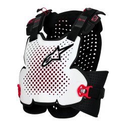Alpinestars A-4 Plasma Göğüs ve Sırt Koruması Siyah / Beyaz / Kırmızı - Alpinestars