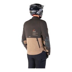 GARAJJ Alpinestars AMT-8 Stretch Drystar XF Korumalı Motosiklet Montu Kahverengi / Haki - 6