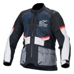 Alpinestars Andes Air Drystar Korumalı Motosiklet Montu Siyah / Gri / Mavi 