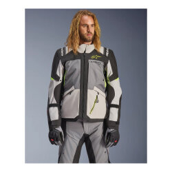 Alpinestars Andes V4 Korumalı Motosiklet Montu Gri / Siyah / Sarı - 3