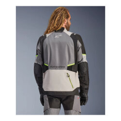 Alpinestars Andes V4 Korumalı Motosiklet Montu Gri / Siyah / Sarı - 4