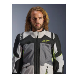 Alpinestars Andes V4 Korumalı Motosiklet Montu Gri / Siyah / Sarı - 11