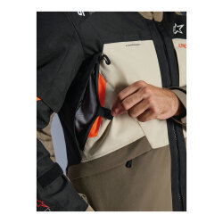 Alpinestars Andes V4 Korumalı Motosiklet Montu Kahverengi / Siyah - 6