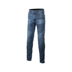 Alpinestars Argon Slim Fit Denim Korumalı Motosiklet Pantolonu Mavi - 1