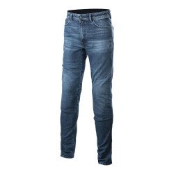 Alpinestars Argon Slim Fit Denim Korumalı Motosiklet Pantolonu Mavi - 1