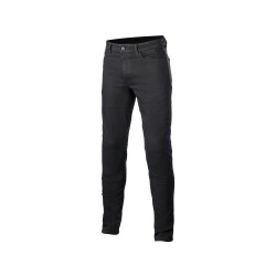 Alpinestars Argon Slim Fit Denim Korumalı Motosiklet Pantolonu Siyah 