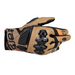 Alpinestars Belize V3 Drystar Korumalı Motosiklet Eldiveni Siyah / Kahve / Oranj - 1