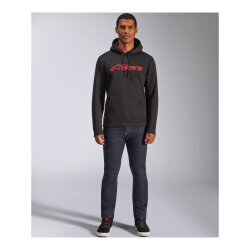 Alpinestars Blaze Hoodie Kapüşonlu Sweatshirt Siyah / Kırmızı - Alpinestars (1)