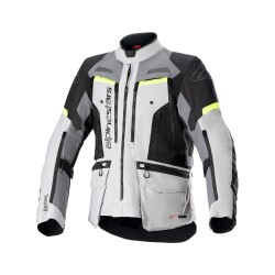 Alpinestars Bogota Pro Drystar Korumalı Motosiklet Montu Gri / Oranj 