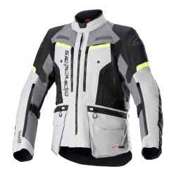 Alpinestars Bogota Pro Drystar Korumalı Motosiklet Montu Gri / Oranj - 1