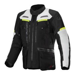 Alpinestars Bogota Pro Drystar Korumalı Motosiklet Montu Siyah / Gri / Sarı - Alpinestars