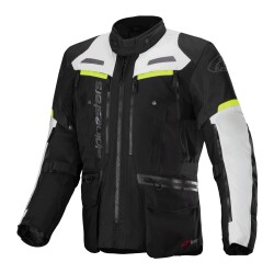 Alpinestars Bogota Pro Drystar Korumalı Motosiklet Montu Siyah / Gri / Sarı 