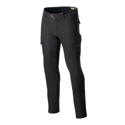 GARAJJ Alpinestars Caliber Slim Fit Denim Korumalı Motosiklet Pantolonu Siyah - 1