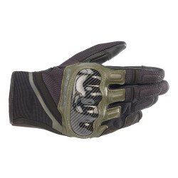 Alpinestars Chrome Korumalı Motosiklet Eldiveni Siyah / Yeşil - Alpinestars
