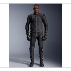 Alpinestars Dusk Airflow Korumalı Deri Motosiklet Montu Siyah / Siyah - 7