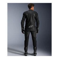 Alpinestars Dusk Korumalı Deri Motosiklet Montu Siyah / Beyaz - 6