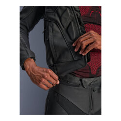 Alpinestars Dusk Korumalı Deri Motosiklet Montu Siyah / Beyaz - 8