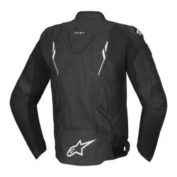 Alpinestars Dusk Korumalı Deri Motosiklet Montu Siyah / Beyaz - Alpinestars (1)