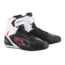 Alpinestars Faster-3 Korumalı Motosiklet Botu Siyah / Beyaz / Kırmızı 