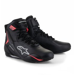 Alpinestars Faster-4 DS Korumalı Motosiklet Botu Siyah / Gri / Kırmızı - Alpinestars