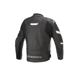 Alpinestars Faster V2 Airflow Deri Korumalı Motosiklet Montu Siyah / Beyaz - 2