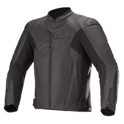 Alpinestars Faster V2 Airflow Deri Korumalı Motosiklet Montu Siyah - Alpinestars