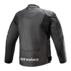 Alpinestars Faster V2 Deri Korumalı Motosiklet Montu Siyah / Siyah - 2