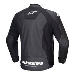 Alpinestars Faster V3 Air Korumalı Deri Motosiklet Montu Siyah / Beyaz - Alpinestars (1)