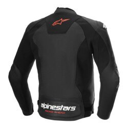 Alpinestars Faster V3 Air Korumalı Deri Motosiklet Montu Siyah / Kırmızı - Alpinestars (1)