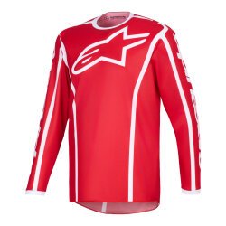 Alpinestars Fluid Apex Off-Road Genç Motosiklet Jerseyi Kırmızı / Beyaz - Alpinestars