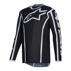 Alpinestars Fluid Apex Off-Road Genç Motosiklet Jerseyi Siyah / Gri - Alpinestars