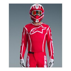Alpinestars Fluid Apex Off-Road Motosiklet Jerseyi Kırmızı / Beyaz - 4