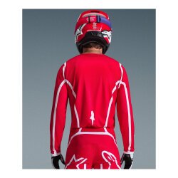 Alpinestars Fluid Apex Off-Road Motosiklet Jerseyi Kırmızı / Beyaz - 5
