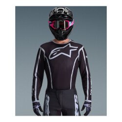 Alpinestars Fluid Apex Off-Road Motosiklet Jerseyi Siyah / Gri - 4