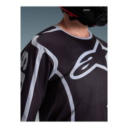 Alpinestars Fluid Apex Off-Road Motosiklet Jerseyi Siyah / Gri - 3