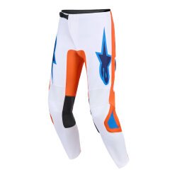Alpinestars Fluid Grid Off-Road Motosiklet Pantolonu Oranj / Mavi / Beyaz - Alpinestars