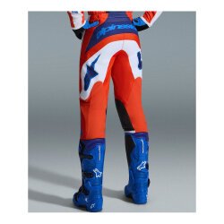 Alpinestars Fluid Grid Off-Road Motosiklet Pantolonu Oranj / Mavi / Beyaz - 4
