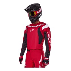 Alpinestars Fluid Haul Off-Road Motosiklet Jerseyi Kırmızı / Beyaz / Siyah - 3